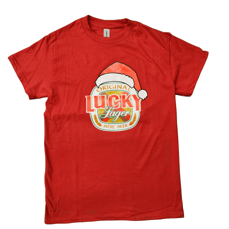 Lucky Lager Christmas T-Shirt (Green/Red) – Flowlife Design